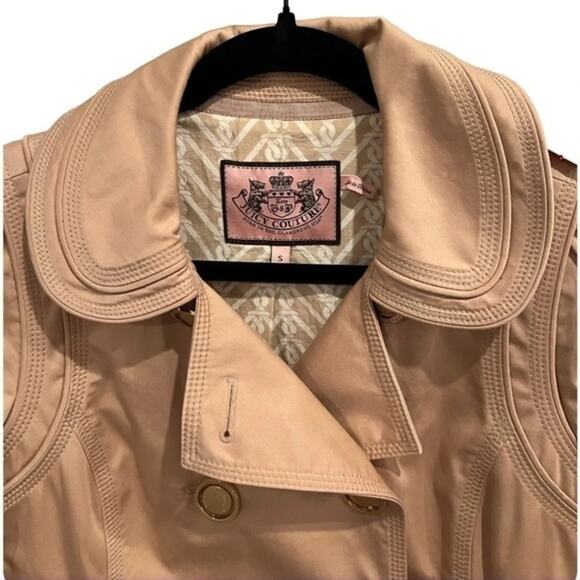 JUICY COUTURE VINTAGE TRENCH COAT JACKET Size S - Picture 2 of 11